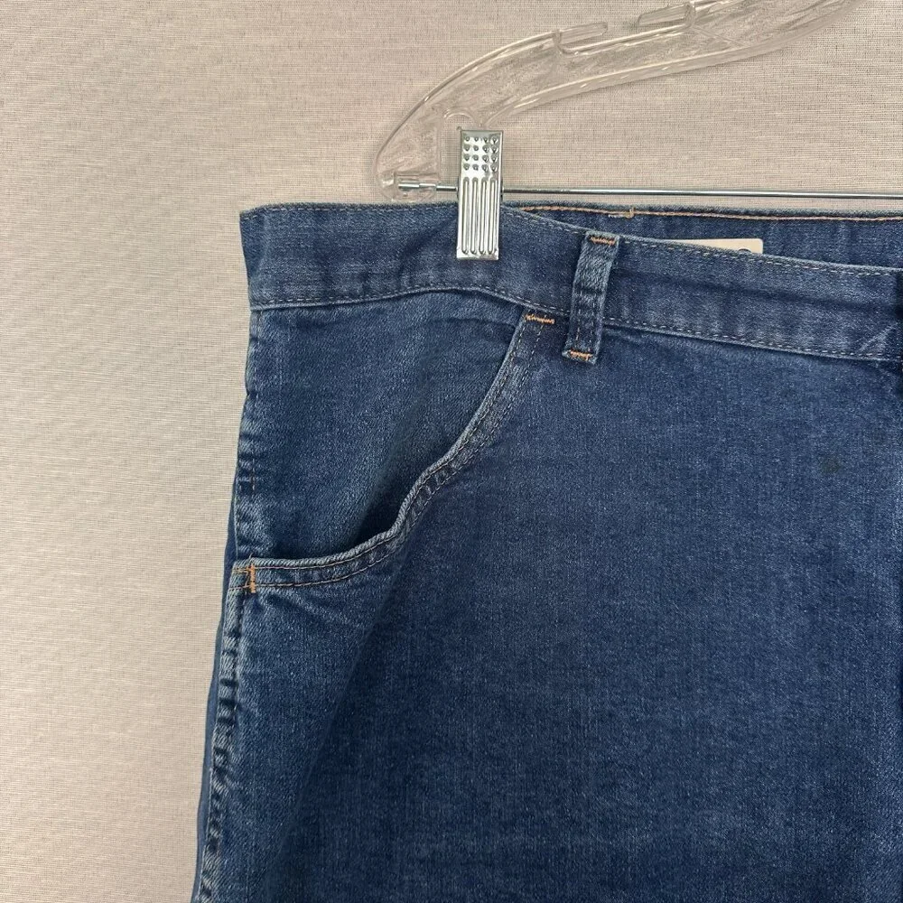WRANGLER REGULAR FIT MENS FLEX JEANS 42 X 32 CLASSIC WORKWEAR COWBOY RODEO